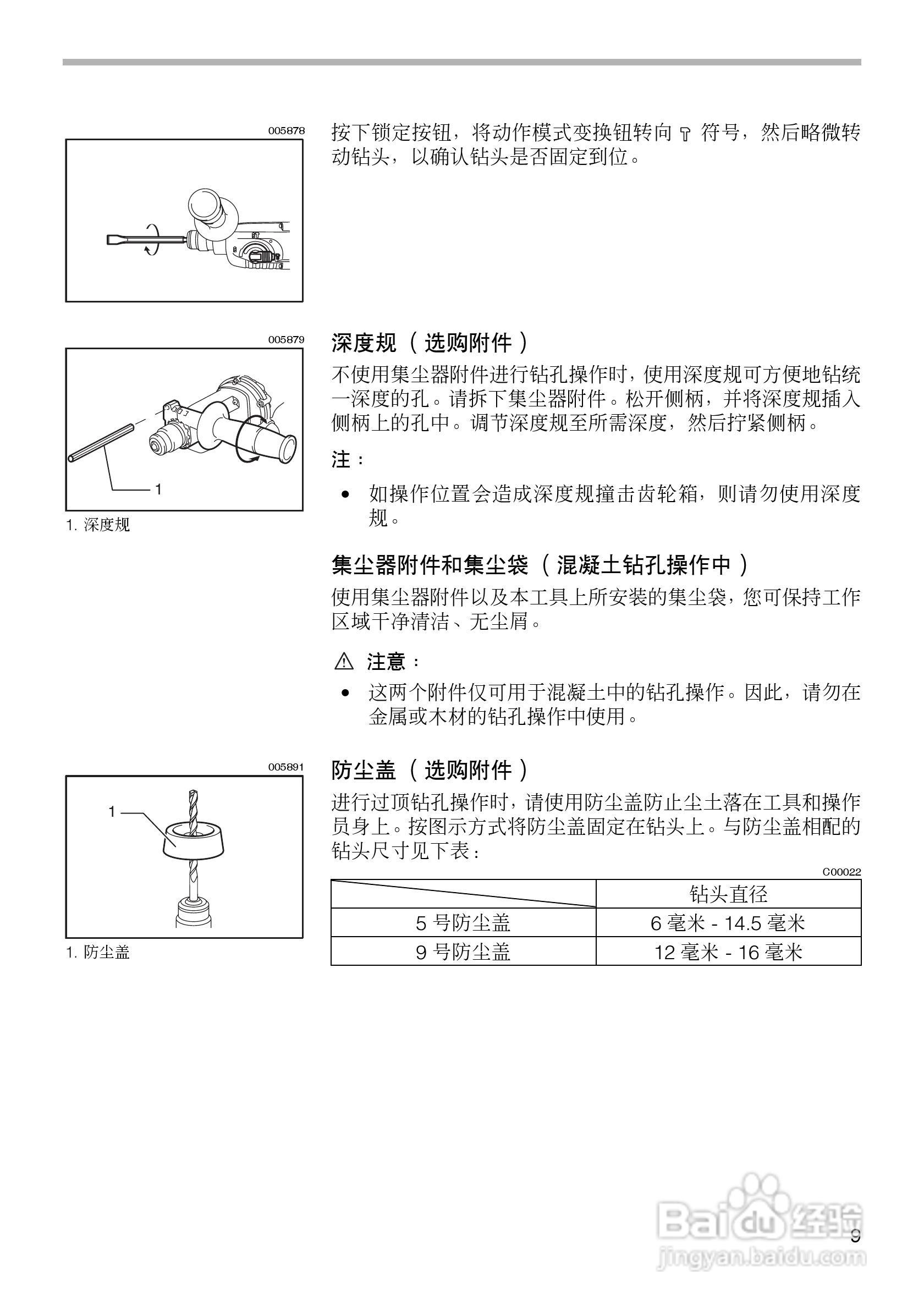 牧田电锤HR2432型使用说明书:[1]