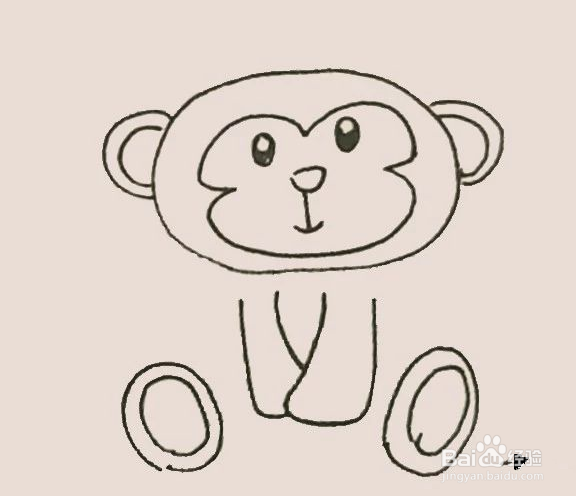 简笔画之猴子