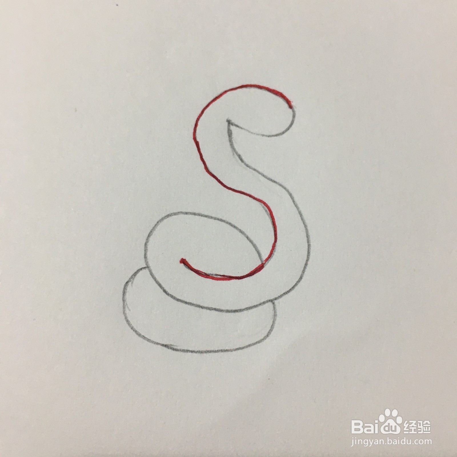 26个字母中S的简笔画怎么画？