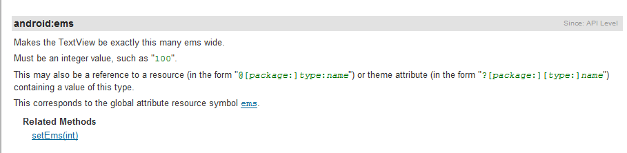 android:ems=