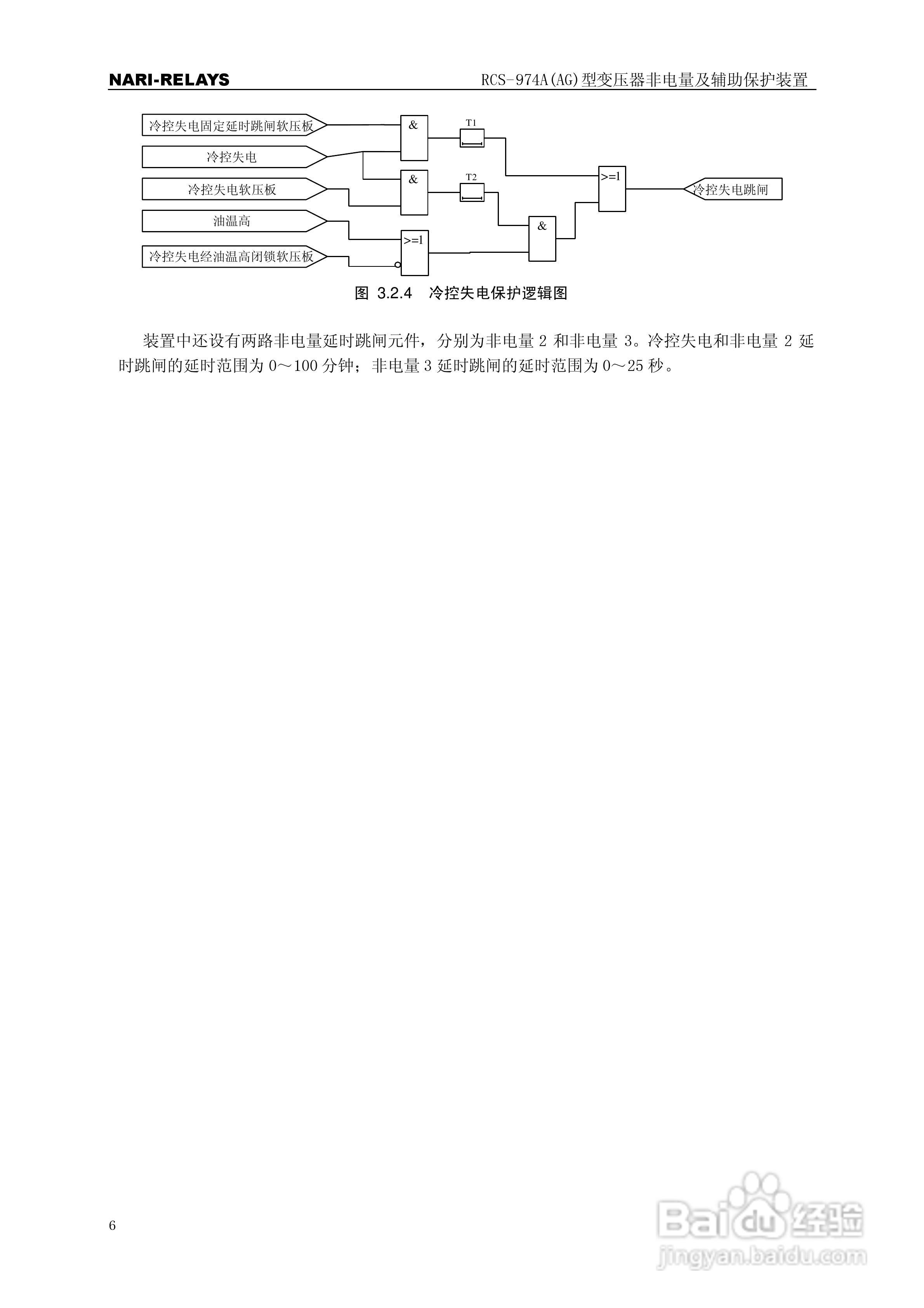 RCS-974A(AG)型变压器非电量及辅助保护装置使用说明书:[1]
