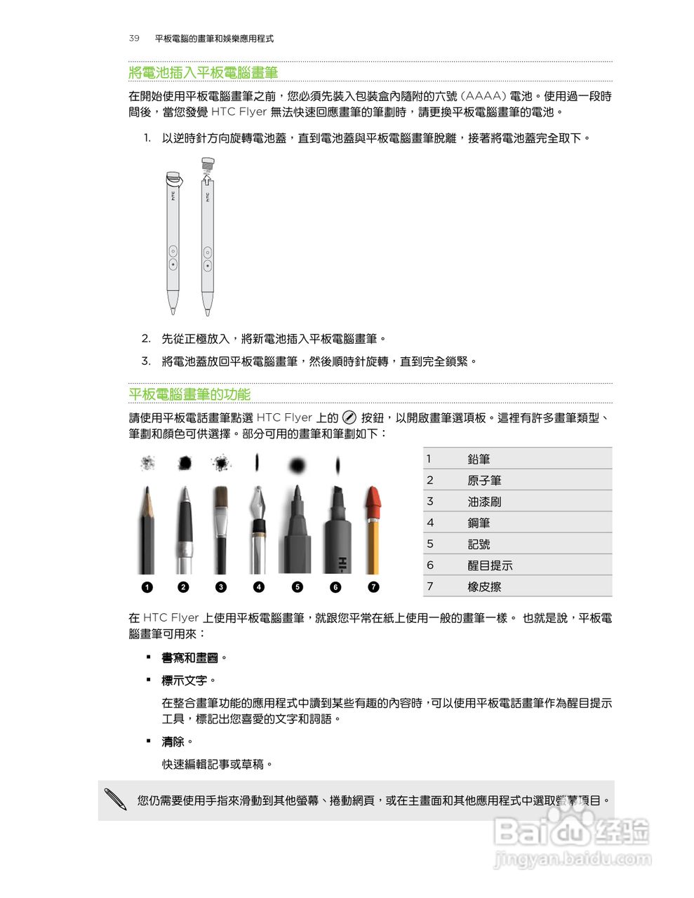 多普达HTC Flyer P512手机使用说明书:[4]