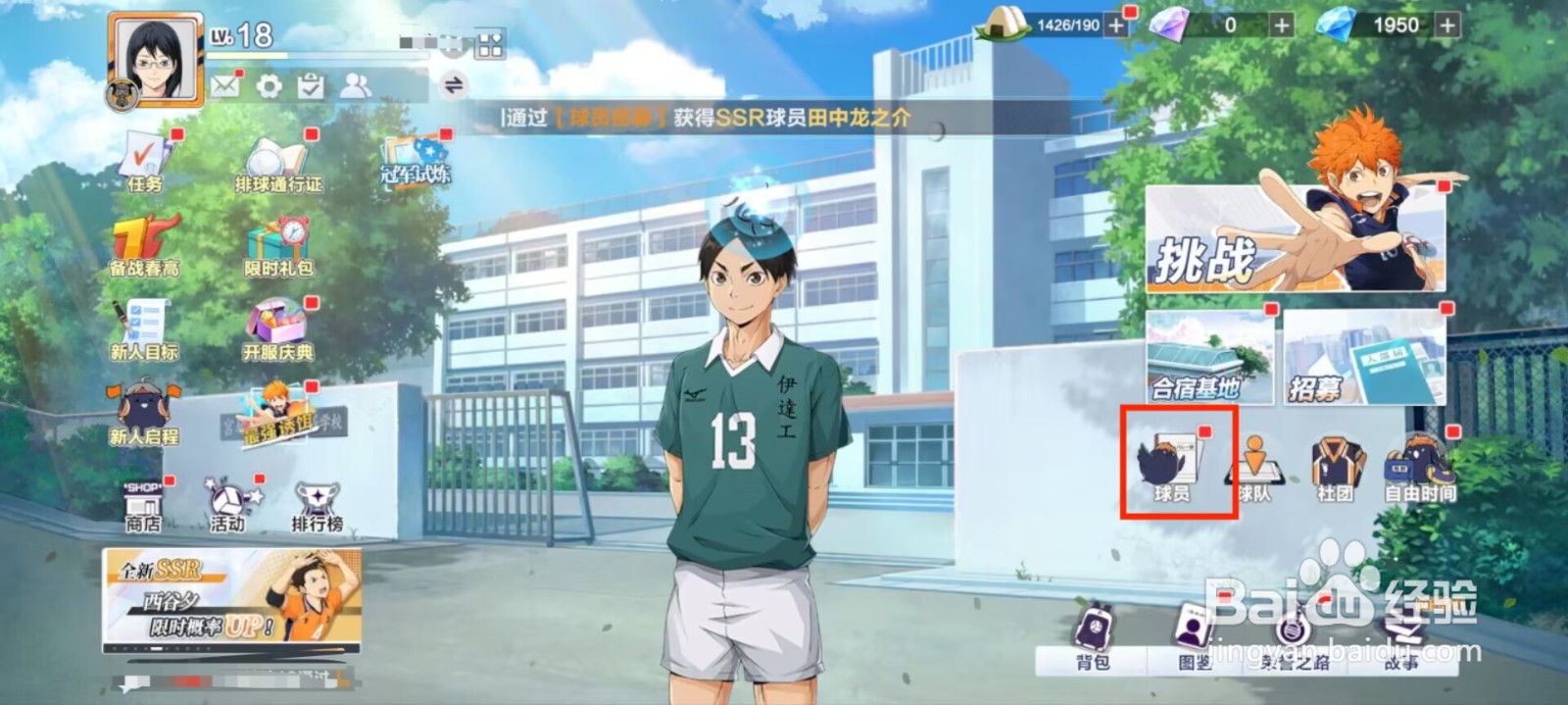 排球少年新的征程如何提升犬冈走等级？