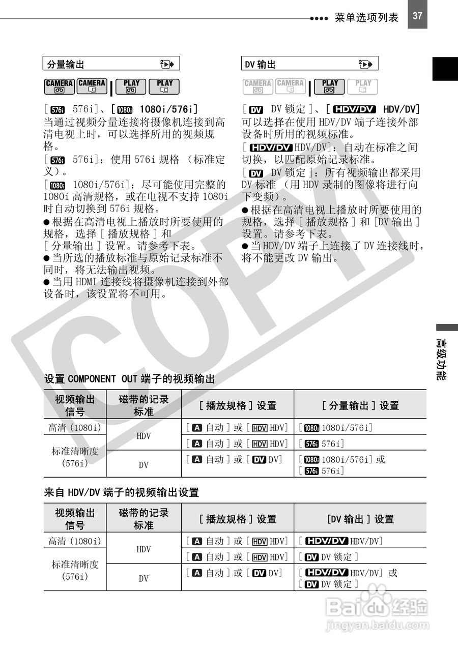 佳能HV30数码摄像机使用说明书:[4]