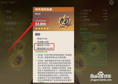 原神希诺宁圣遗物词条如何选择