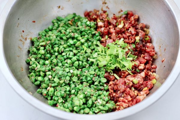 低脂牛肉豆角包