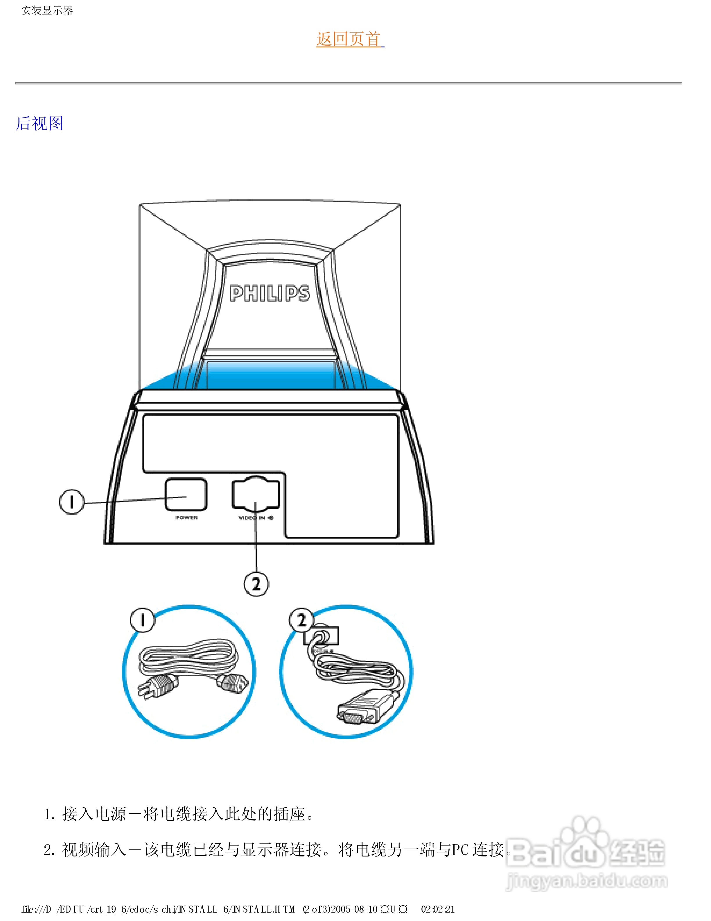 飞利浦109B63/93显示器使用说明书:[2]