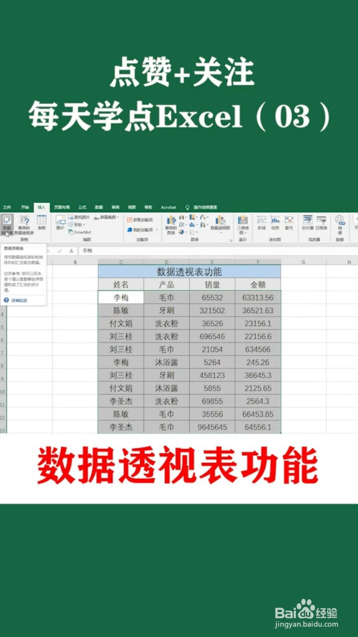 如何制作数据透视表