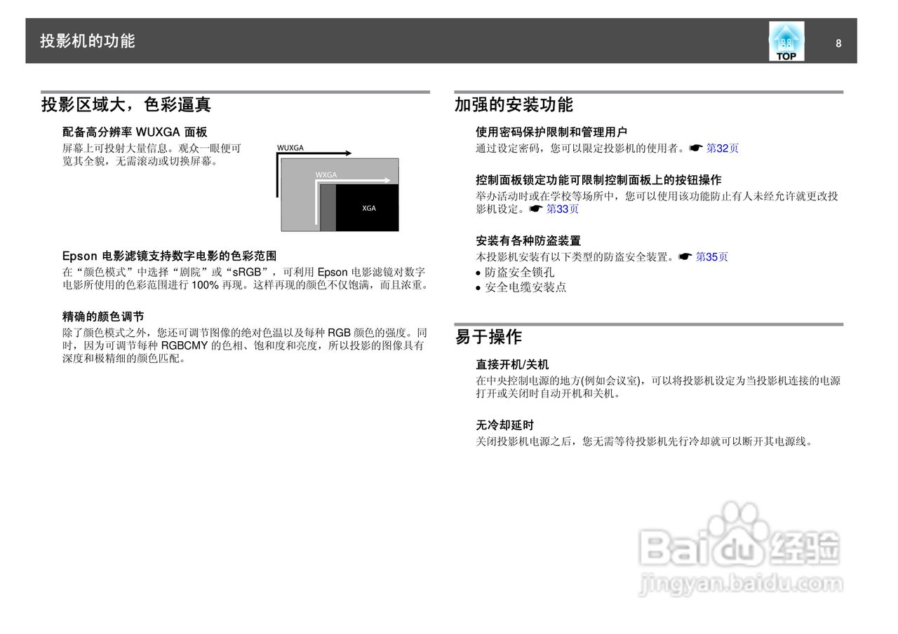 爱普生EB-Z8000WU投影仪使用说明书:[1]