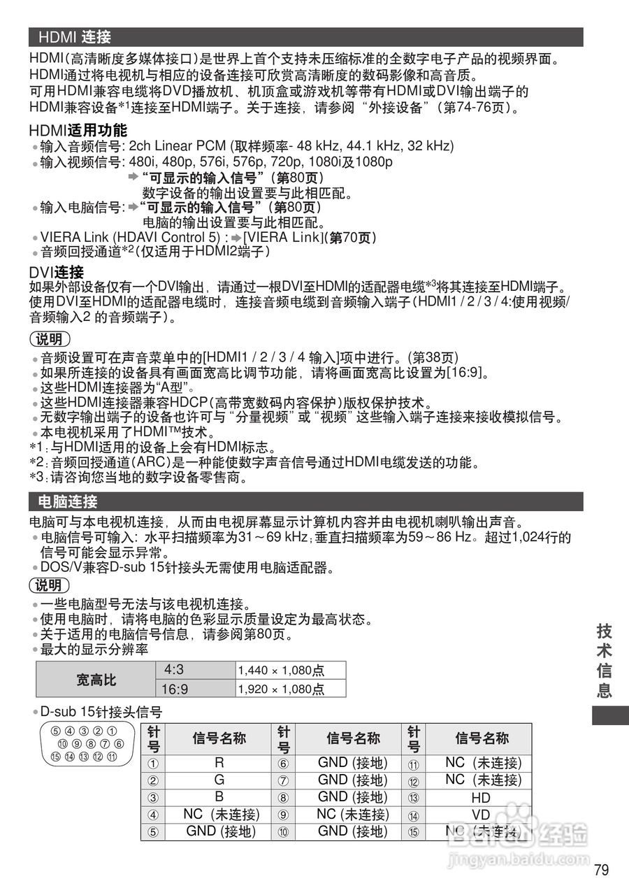 松下TH-P46GT31C等离子彩电使用说明书:[8]
