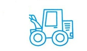 简笔画系列:如何绘制一台铲车