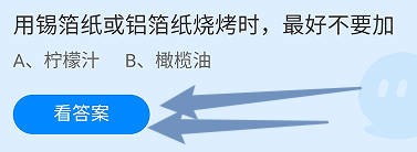 用锡箔纸或铝箔纸烧烤时，最好不要加什么？