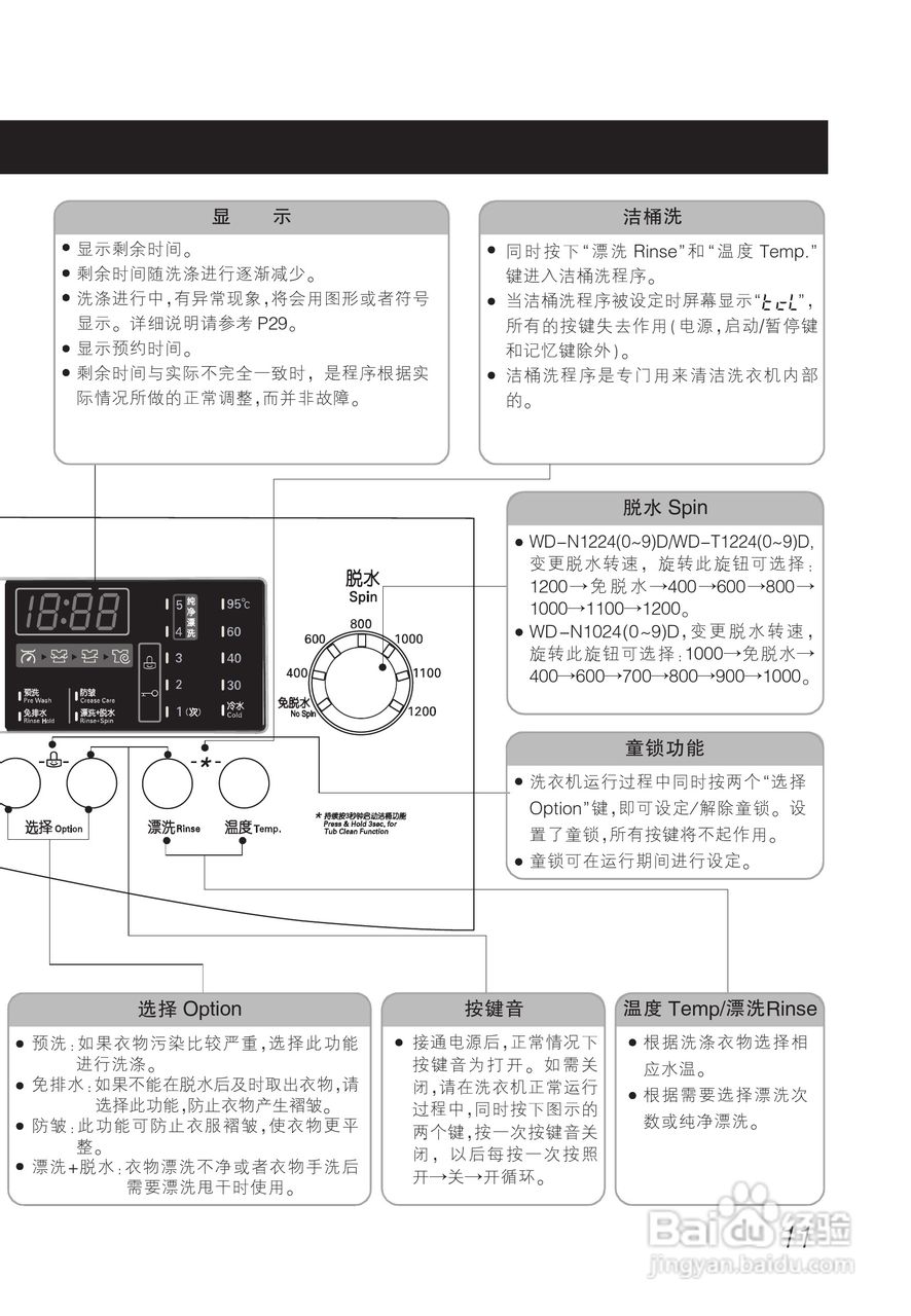 LG WD-T1224D洗衣机使用说明书:[2]