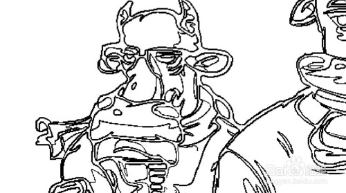 怎么画牛人卡通画