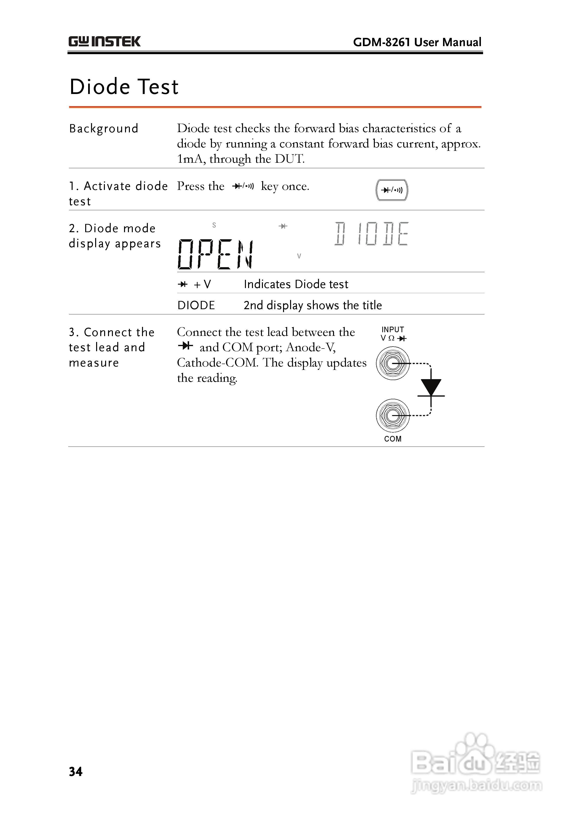 固纬GDM-8261数字万用表使用说明书:[4]