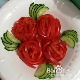 玫瑰花西红柿