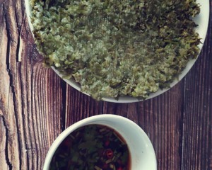 蒸面-胡萝卜叶的做法