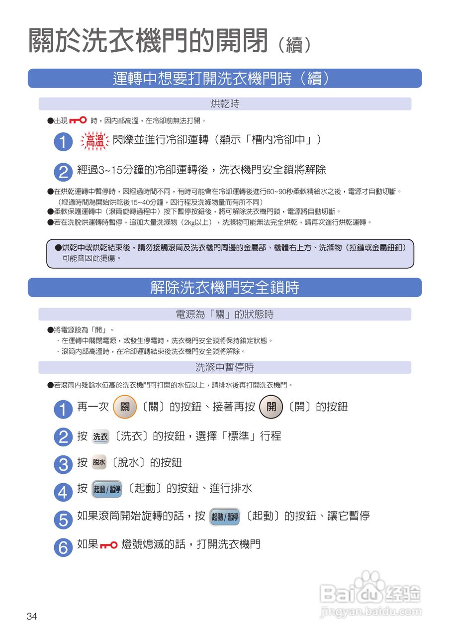 日立SF-BD3500TR洗衣机使用说明书:[4]