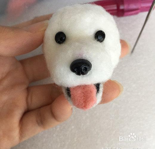 简单好看的泰迪犬羊毛毡diy教程