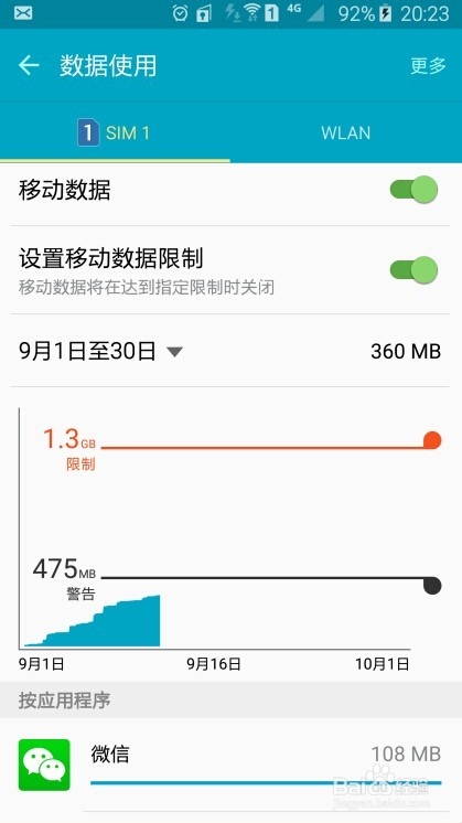 三星 S6 如何查看自己流量使用情况及详细设置