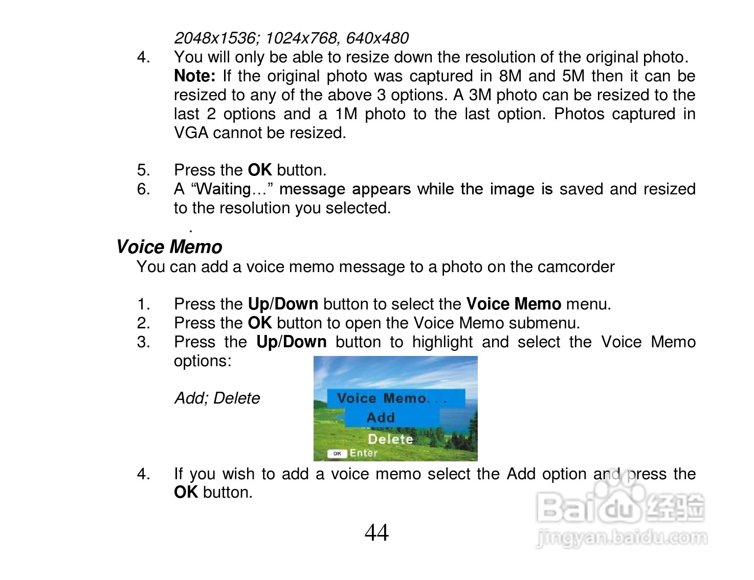 Vivitar DVR 518摄像机使用说明书:[5]