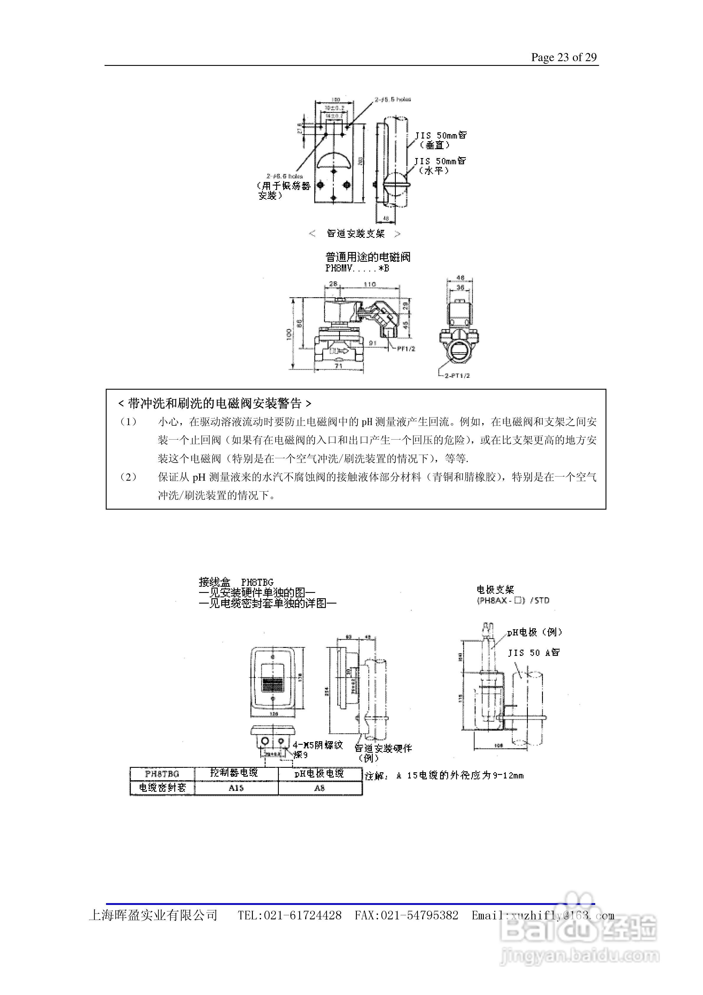 General PH400 EXA Specifications PH四线制pH 计说:[3]