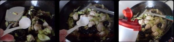 白菜木耳烩鱼丸