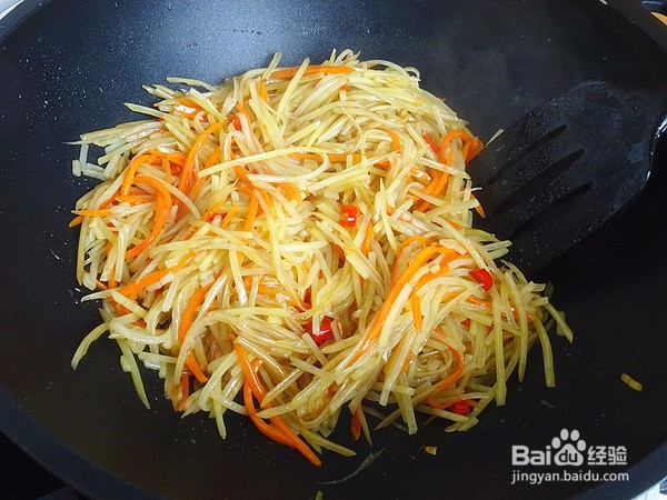 土豆丝炒胡萝卜