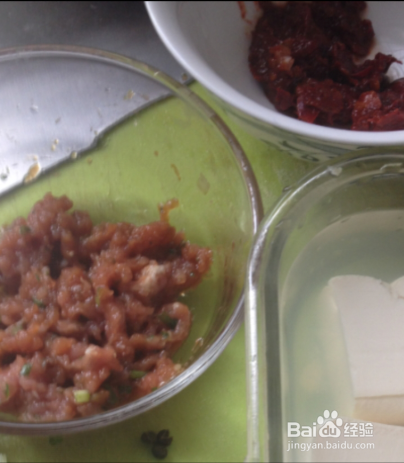 肉末豆腐--不碎的做法