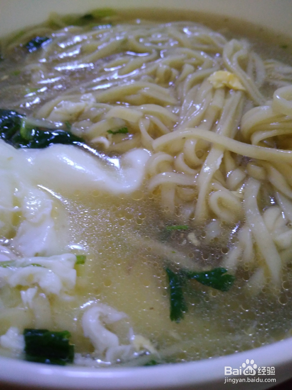 早餐羊骨汤煮挂面技巧