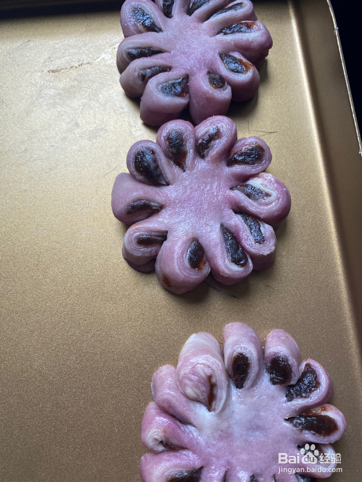 紫薯枣花酥的做法