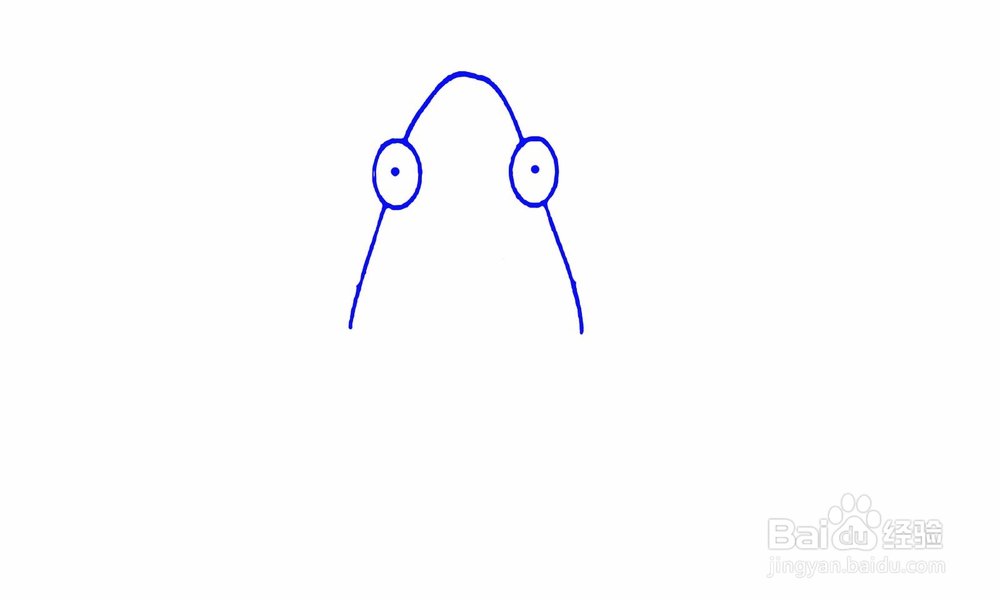 简笔画青蛙的背影如何画?