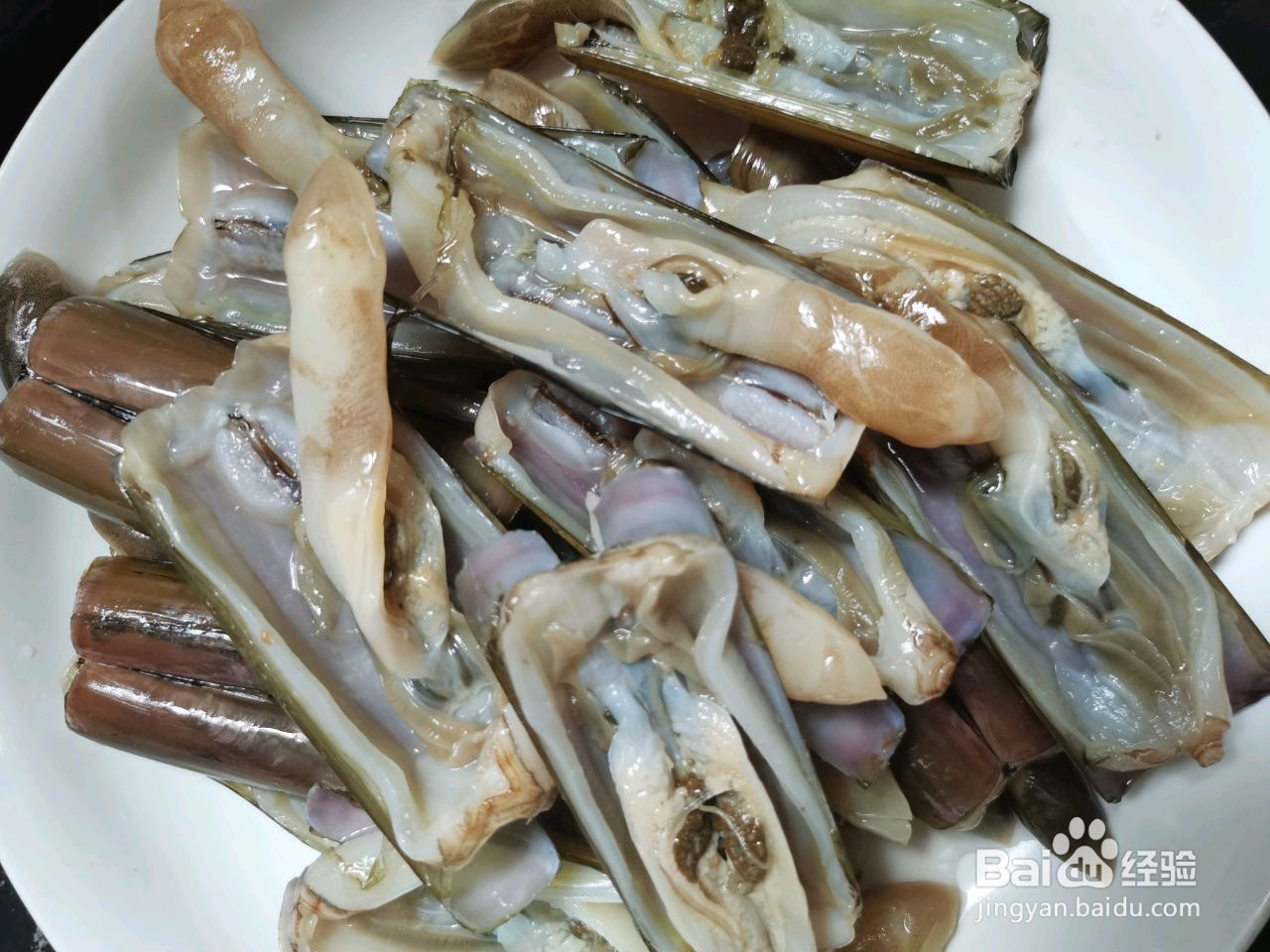 葱烧竹蛏的做法