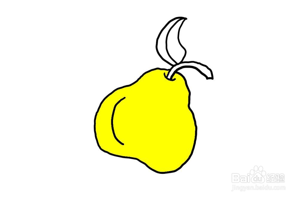 简笔画怎么画梨子