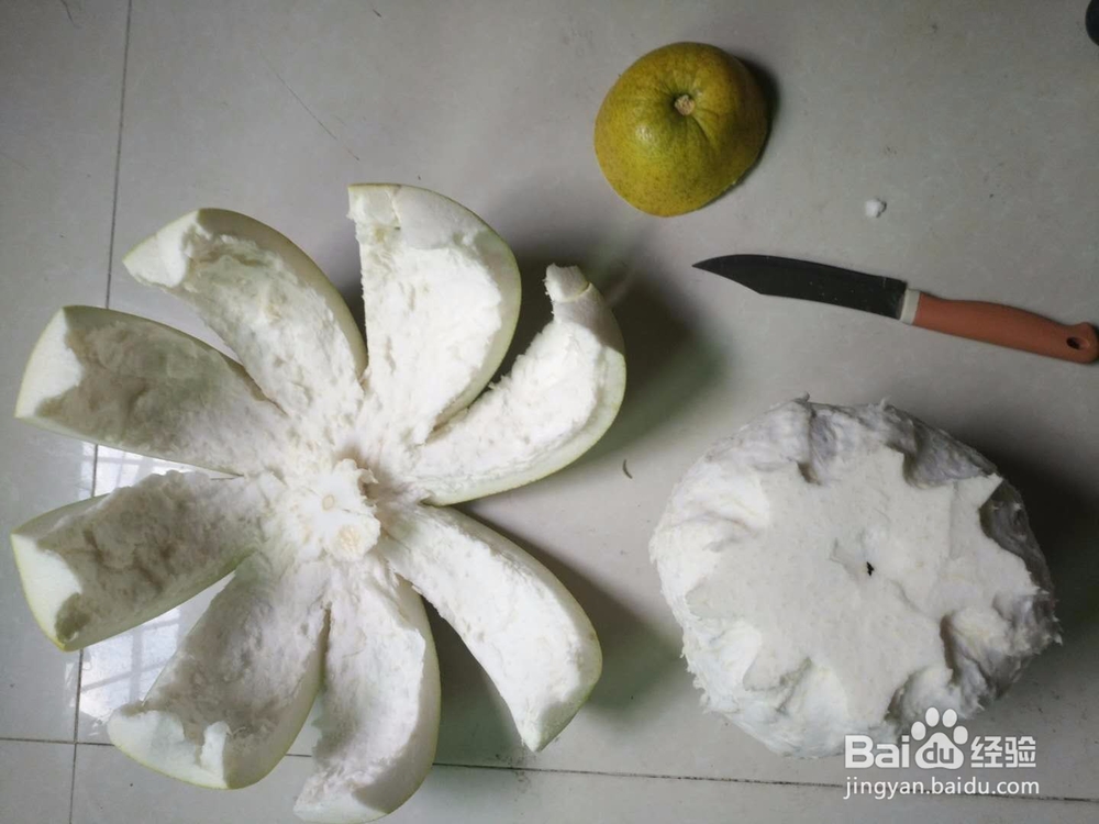 家里的柚子该怎么拨开容易点？