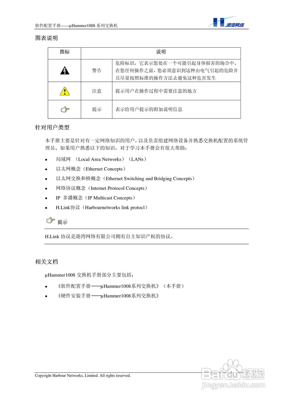 港湾网络交换机Hammer1008RL型说明书:[1]