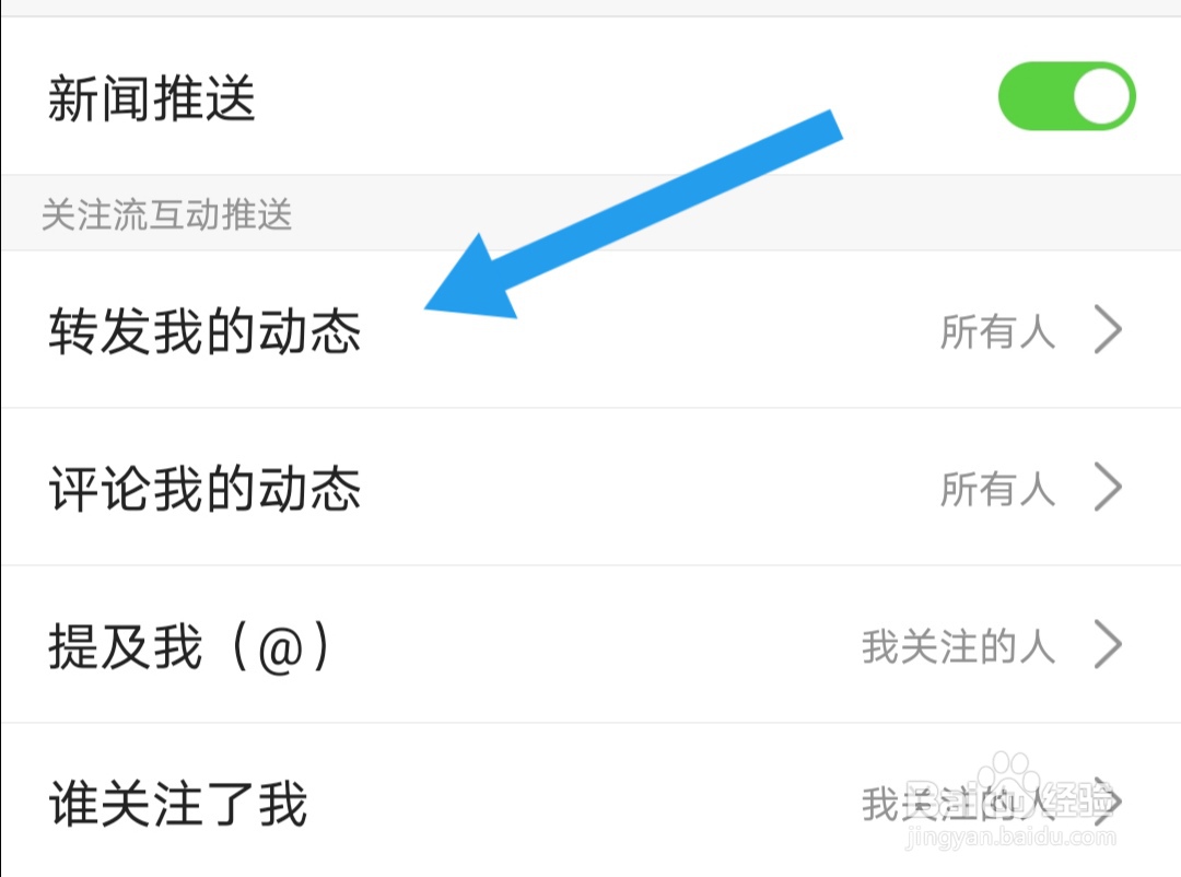 搜狐新闻软件如何设置为所有人可以转发我的动态