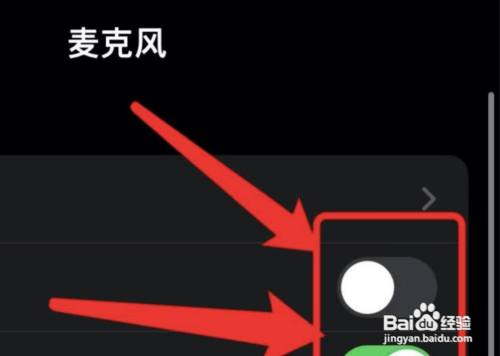 iphone麦克风设置？