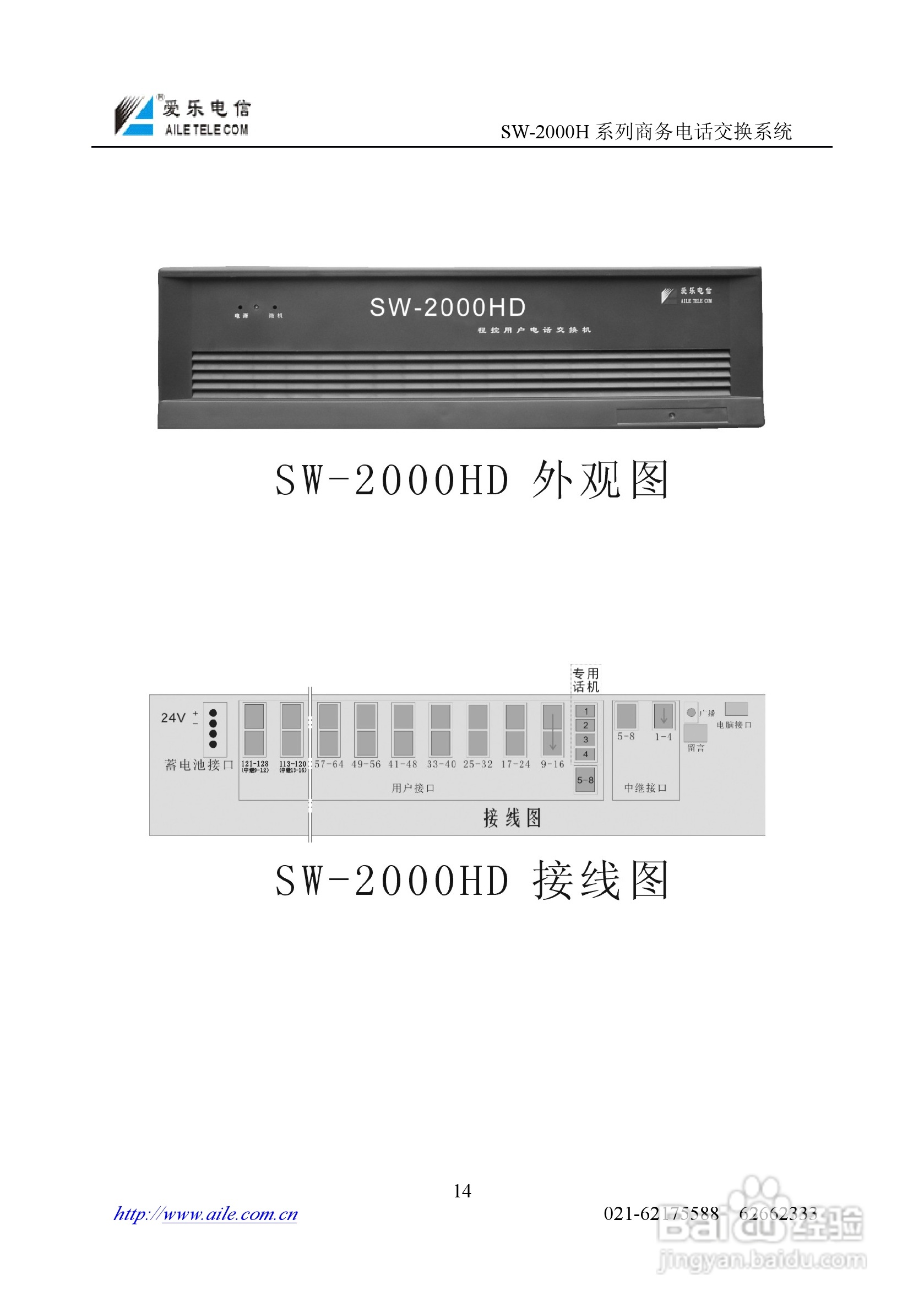 SW-2000H系列程控用户电话交换机操作说明书:[2]
