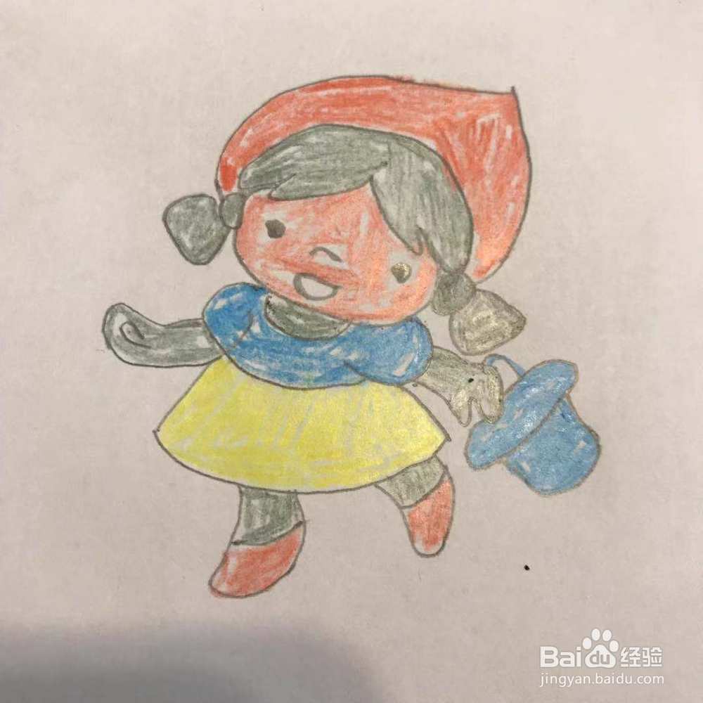 怎么画小红帽呢?