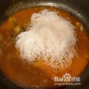 咖喱鲜虾粉丝煲——家常版