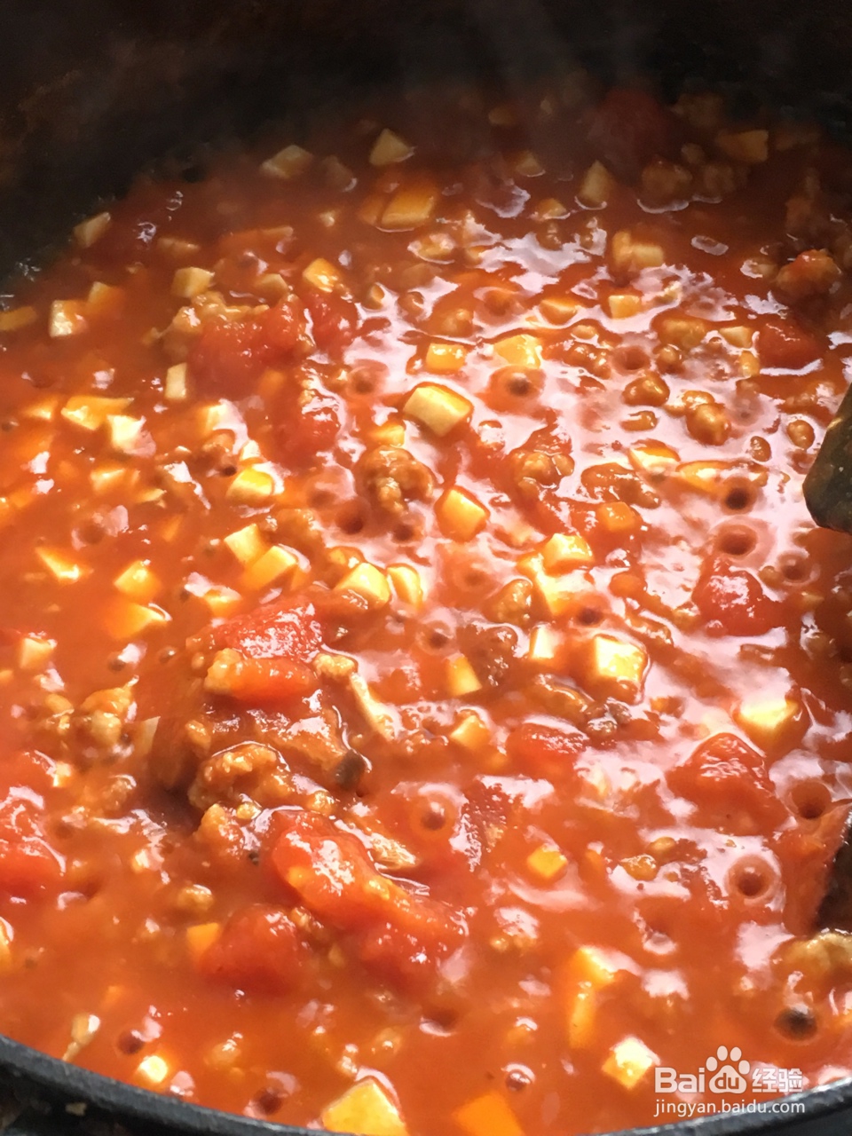 家常做法的番茄意大利面