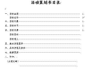 如何写一篇标准的策划