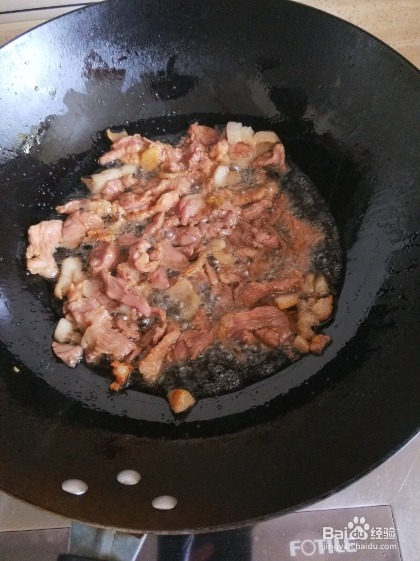 应该这样做耗油肉片杏鲍菇