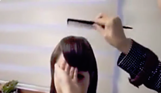 普通斜刘海怎么打理