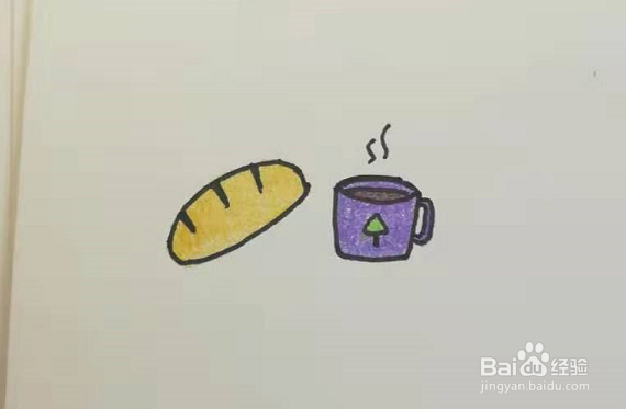 <b>简笔画的面包和茶怎么画</b>