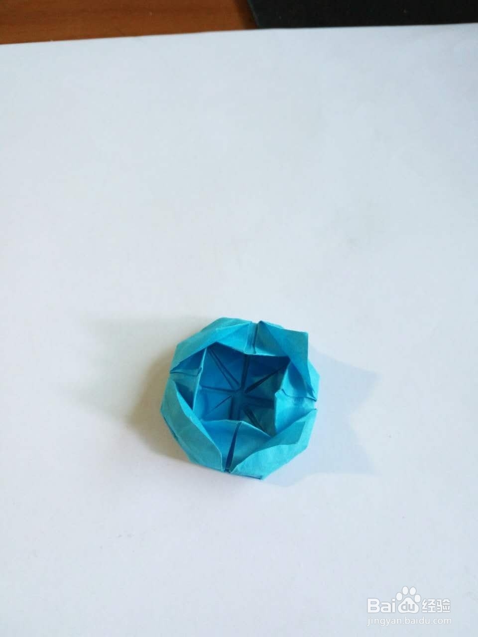 手工折纸蓝莲花（16花瓣）