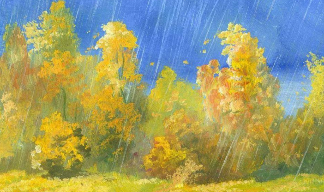 秋雨绵绵，妈妈说真令人讨厌，你却笑着告诉妈妈不妈妈后面接什么话