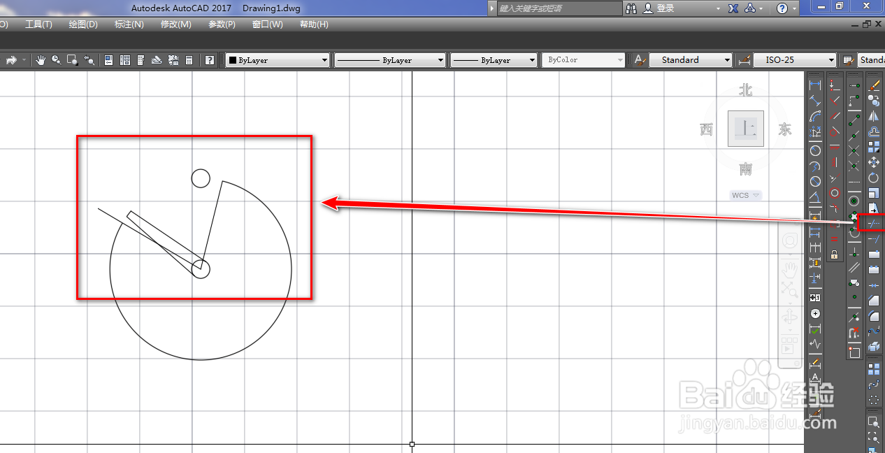 使用CAD绘制定时器图形符号