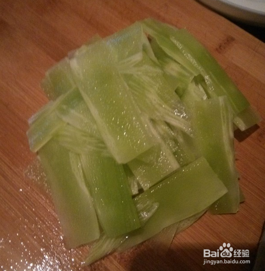 莴笋炒山药的家庭做法